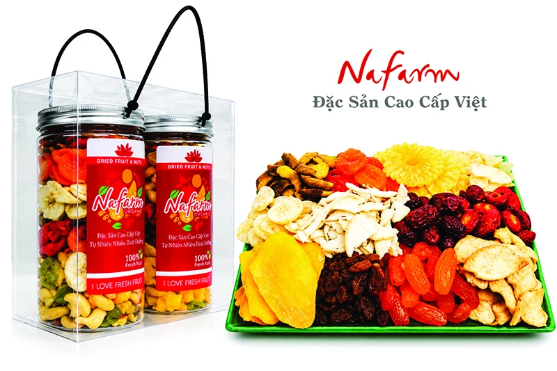 Hộp mứt Tết NaFarm – Chọn quy cách phù hợp, trao quà trọn ý nghĩa