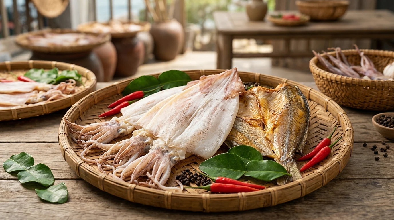 Kinh Nghiệm Phân Biệt Khô Cá & Mực Một Nắng Tự Nhiên Không Hóa Chất