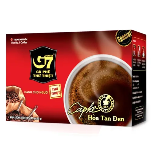 Cà phê G7 ko đường (15gói x 4hộp) - Đặc sản NAFARM chính hãng